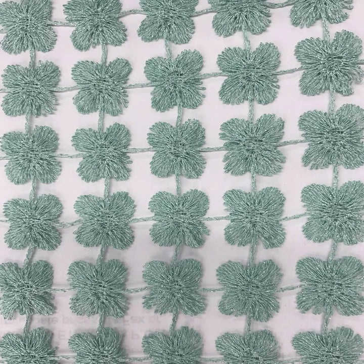 Roseline Metallic Embroidery Sheer Fabric | 9 Colors