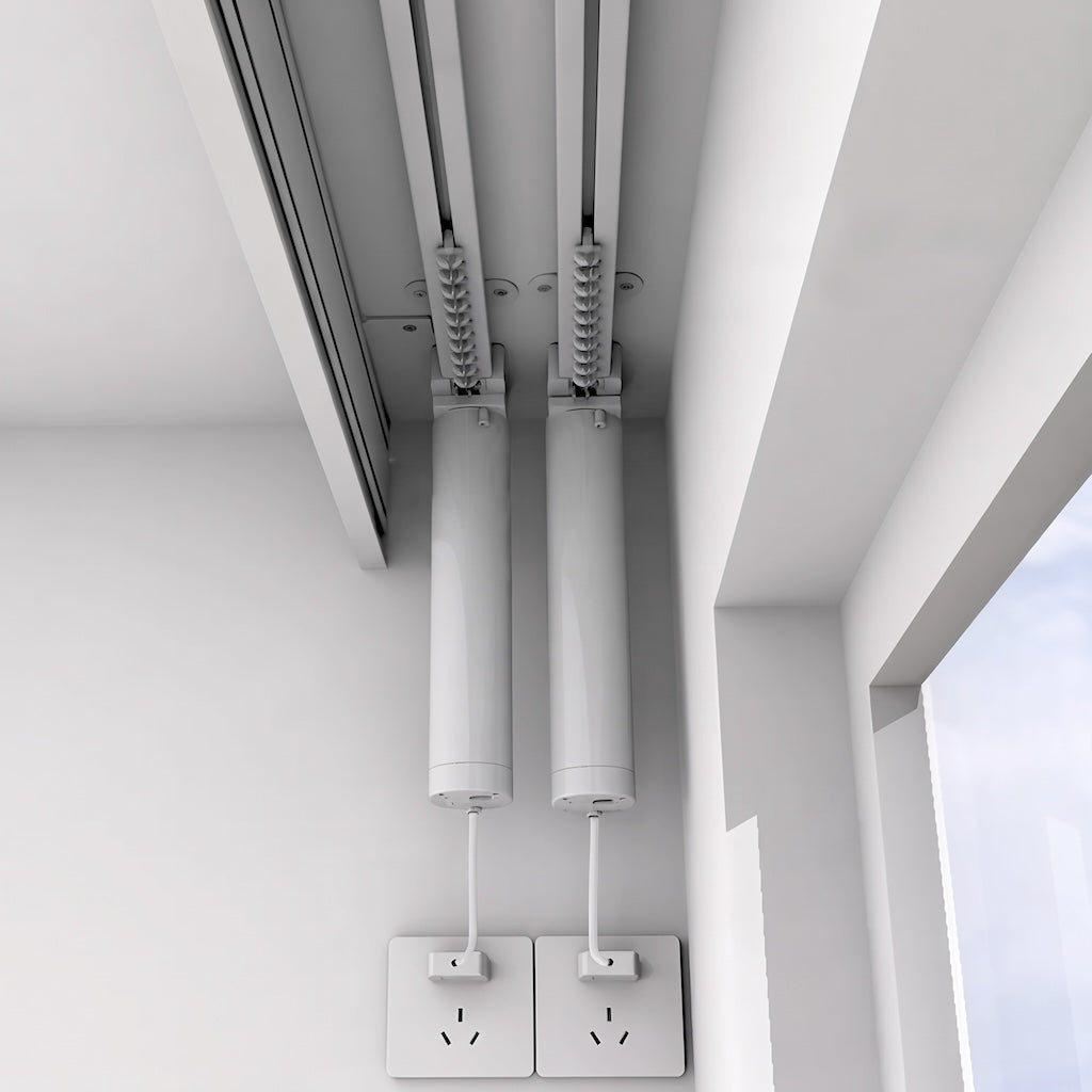 Motorized Curtain Double Track
