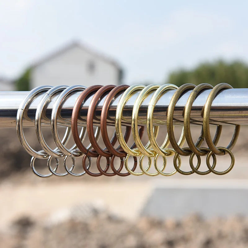 Metal Eyelet Rings 10 PC Metal Eyelet Ring | 32–37mm | Light Gold & Silver | Drapery ...