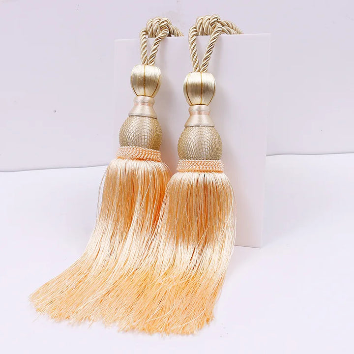 2 PC Celure Curtain Tassel Tiebacks