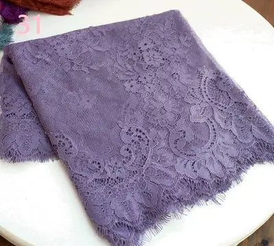 3 Yards / 44 Colors / Cavella Embroidery Eyelash Lace