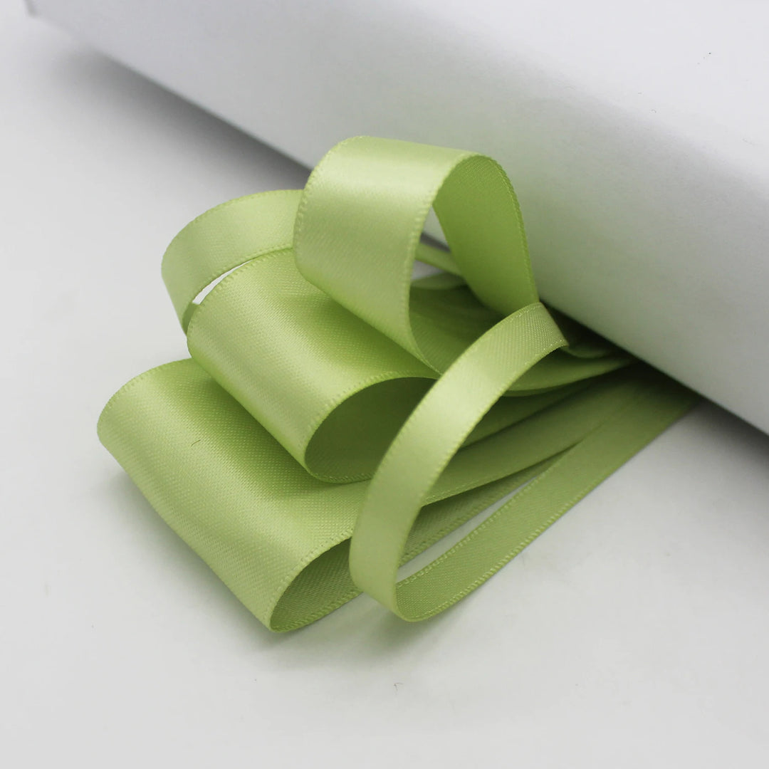 5 Yards / Green Tone Grosgrain Satin Decoration Ribbon Tape