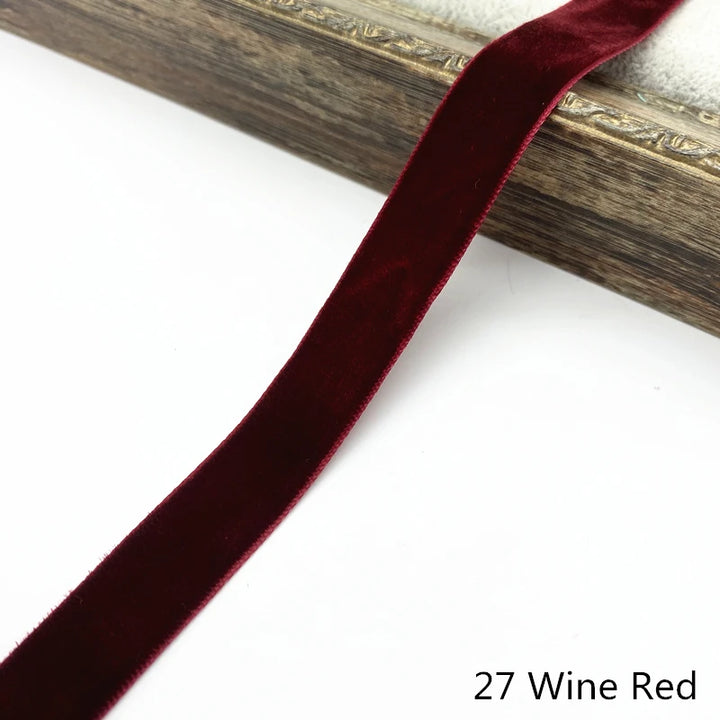 2 Yards / 14 Colors / Velvet Decorative Ribbon-1