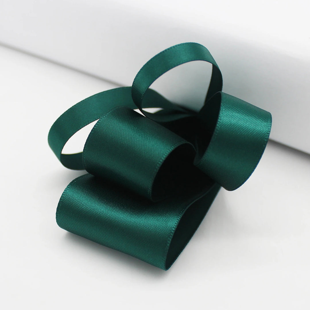 5 Yards / Green Tone Grosgrain Satin Decoration Ribbon Tape