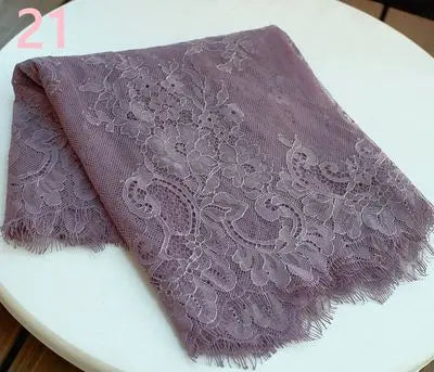 3 Yards / 44 Colors / Cavella Embroidery Eyelash Lace