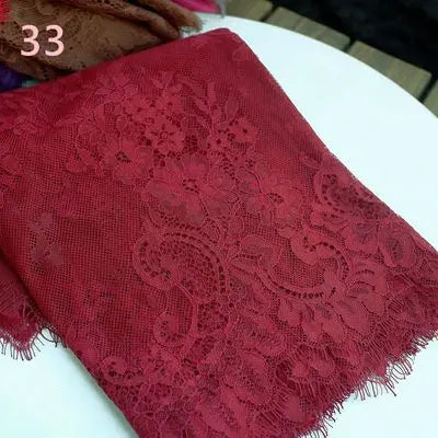 3 Yards / 44 Colors / Cavella Embroidery Eyelash Lace