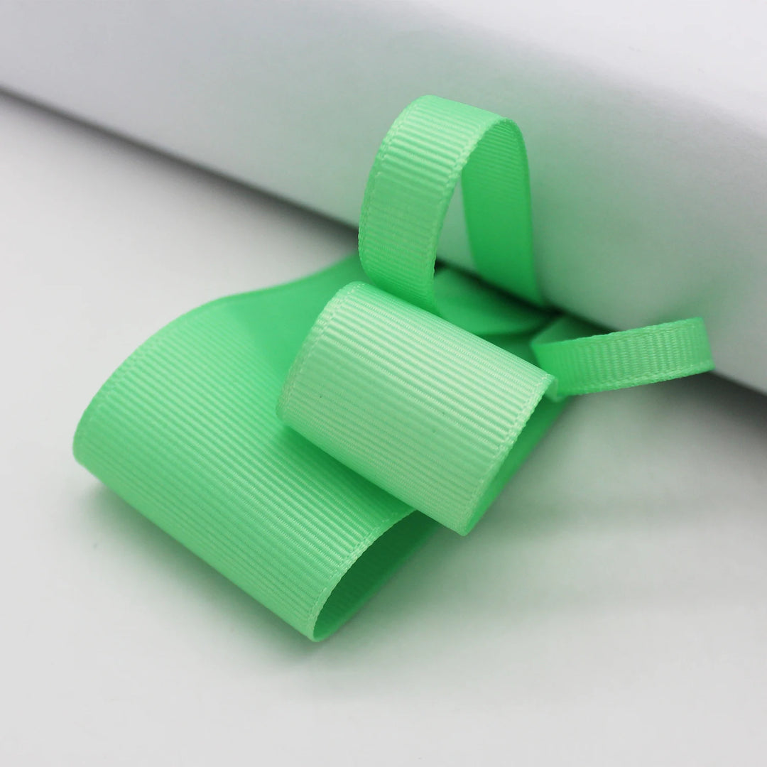 5 Yards / Green Tone Grosgrain Satin Decoration Ribbon Tape