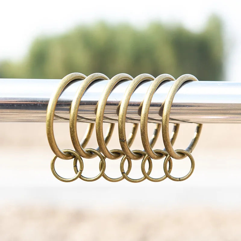 Metal Eyelet Rings 10 PC Metal Eyelet Ring | 32–37mm | Light Gold & Silver | Drapery ...