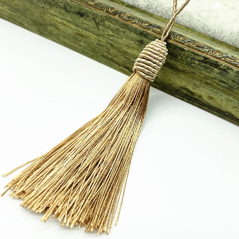 6pcs /  15cm Thin Accent Key Tassel