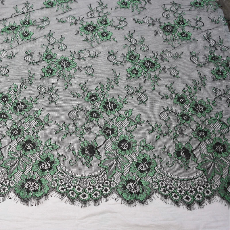 3 Yards / 7 Colors / Florisse Embroidery Eyelash Lace