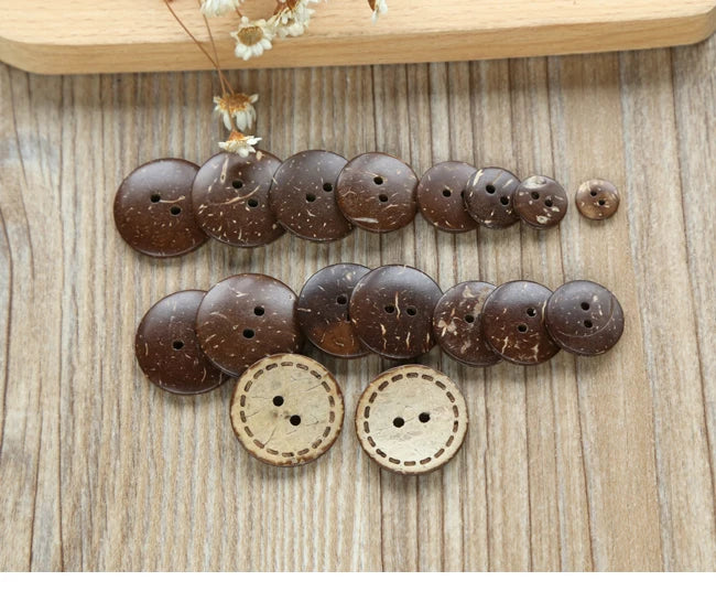 50 PC / Jillian Wood Buttons