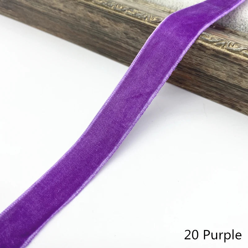 2 Yards / 14 Colors / Velvet Decorative Ribbon-1