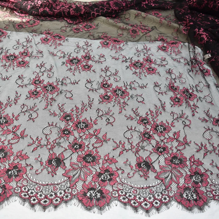 3 Yards / 7 Colors / Florisse Embroidery Eyelash Lace