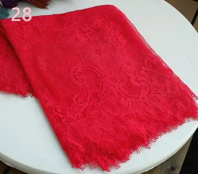 3 Yards / 44 Colors / Cavella Embroidery Eyelash Lace