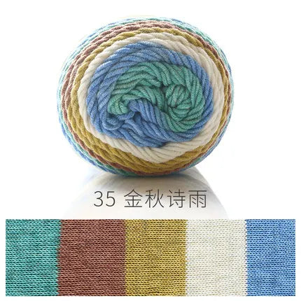 Ball Rainbow Cotton Yarn