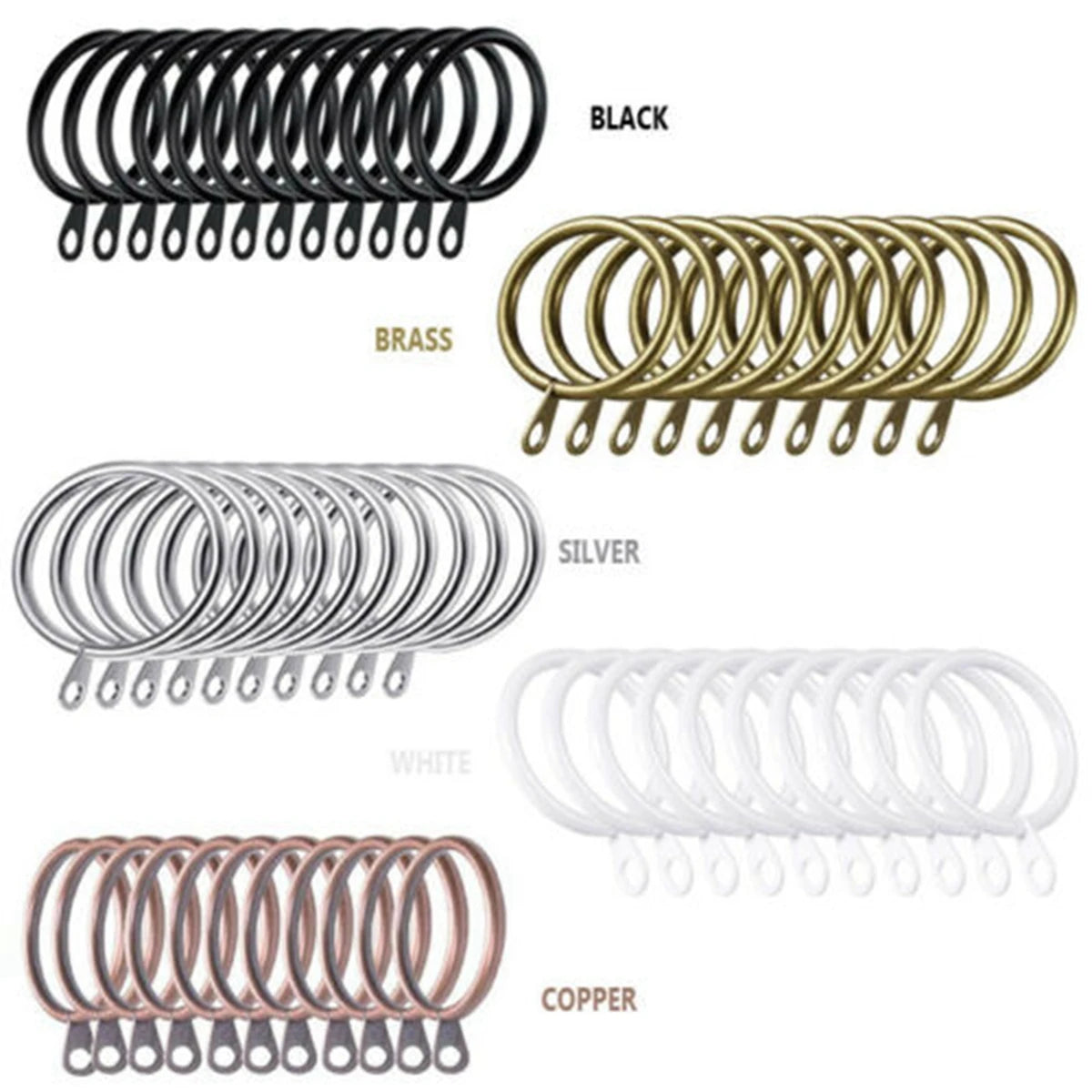 Heavy Duty Metal Drapery Ring – Classic Modern Fabrics