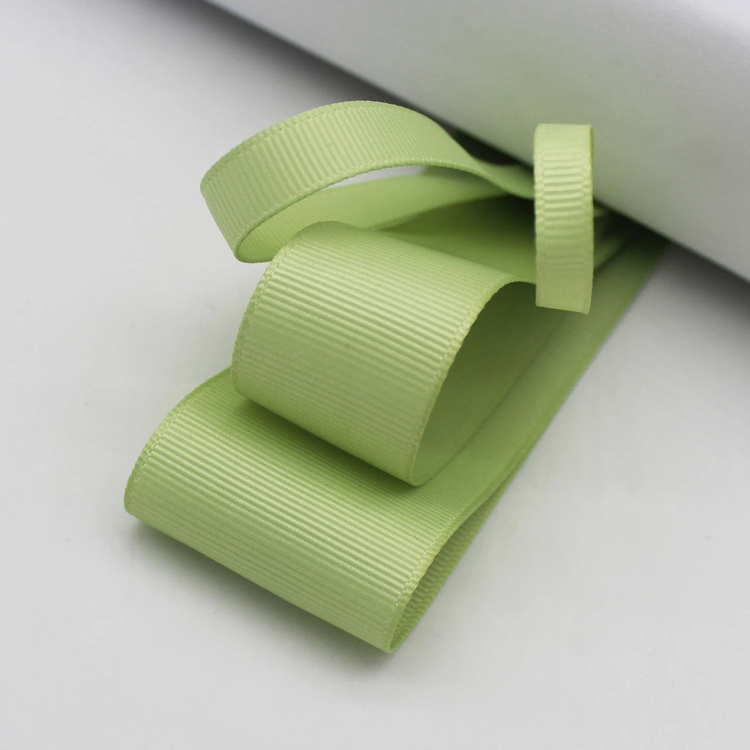 5 Yards / Green Tone Grosgrain Satin Decoration Ribbon Tape