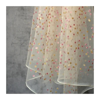 Vire Embroidered Tulle Lace Fabric