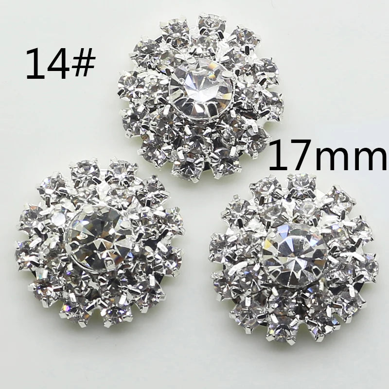 Animation Rhinestone Buttons Bella Rhinestone Buttons 10 PC | 13 Styles | 10–27mm Crystal Buttons ...