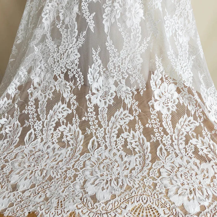 3 Yards / Brivona Embroidery Eyelash Lace