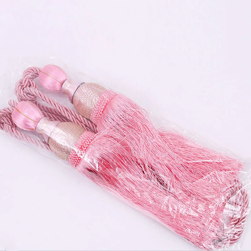 2 PC Celure Curtain Tassel Tiebacks