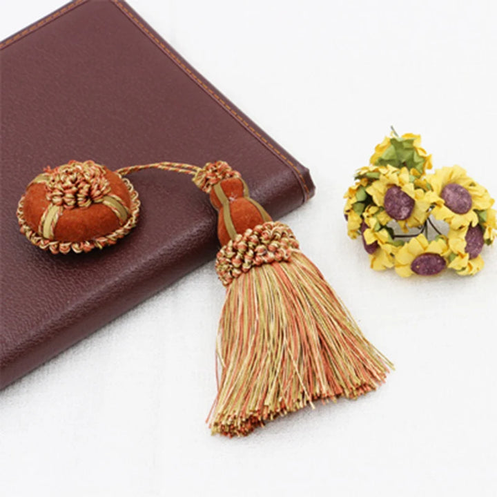 2 PC / Floral Ornamental Decorative Key Tassel