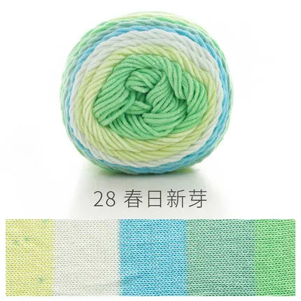 Ball Rainbow Cotton Yarn