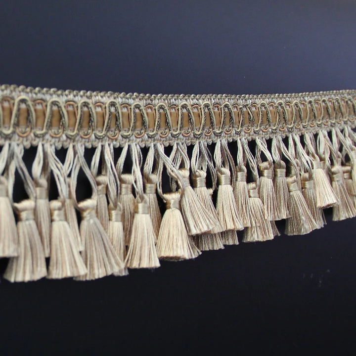 6 Yards / 9 Colors / Elroy Beaded Ball Tassel Fringe Trim