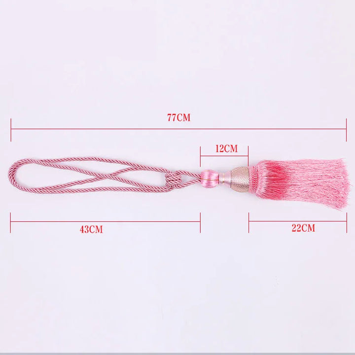 2 PC Celure Curtain Tassel Tiebacks