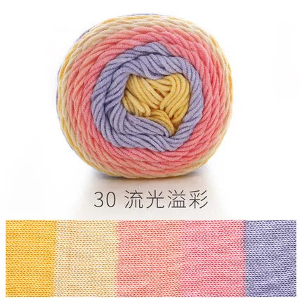 Ball Rainbow Cotton Yarn