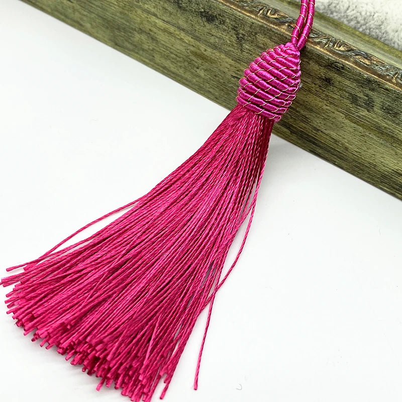 6pcs /  15cm Thin Accent Key Tassel