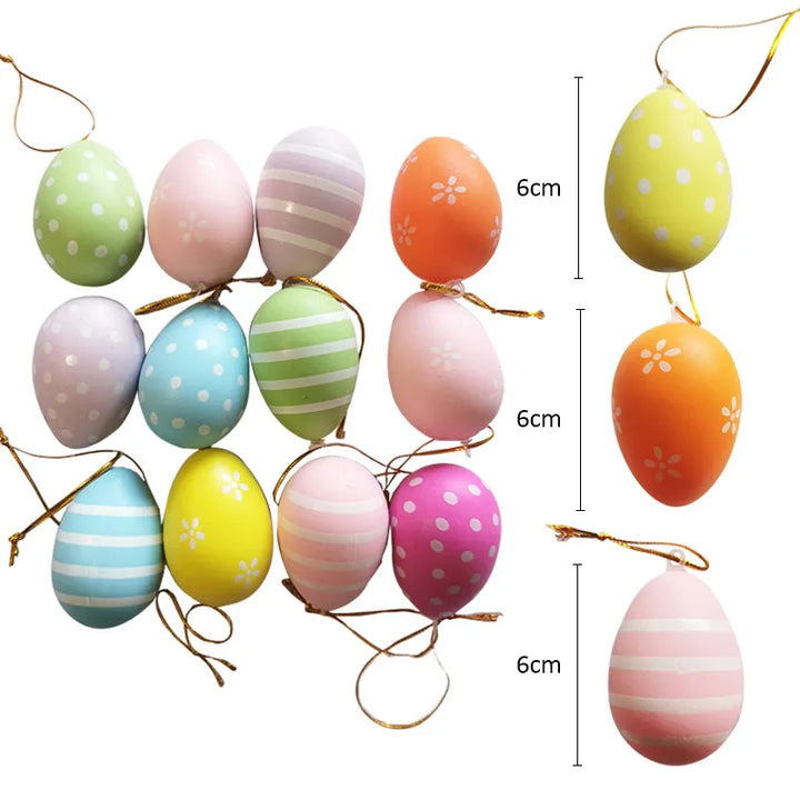 Melani Easter Party Decor Eggs / 12 PC