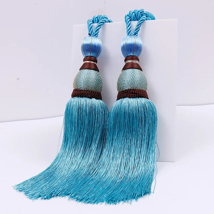 2 PC Celure Curtain Tassel Tiebacks