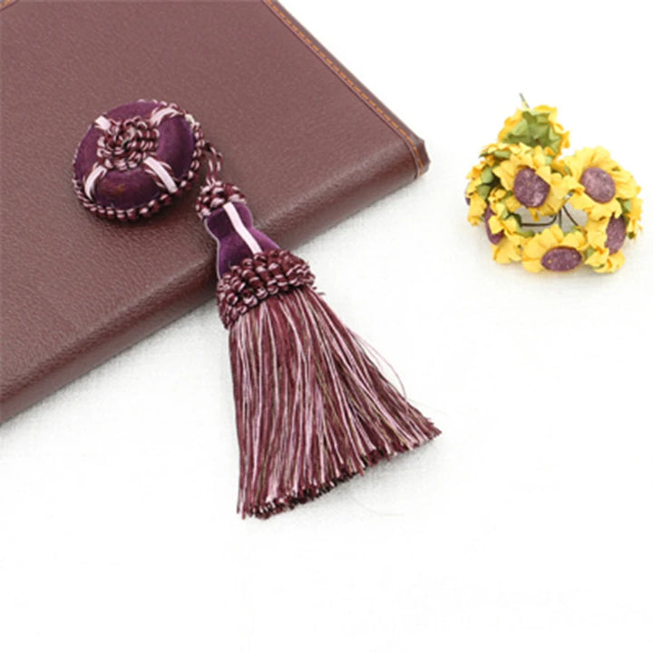 2 PC / Floral Ornamental Decorative Key Tassel