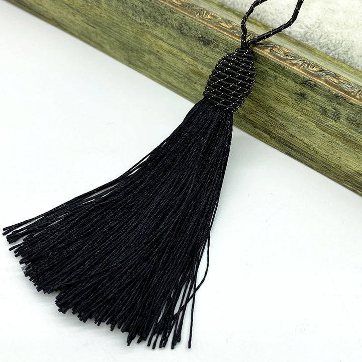 6pcs /  15cm Thin Accent Key Tassel