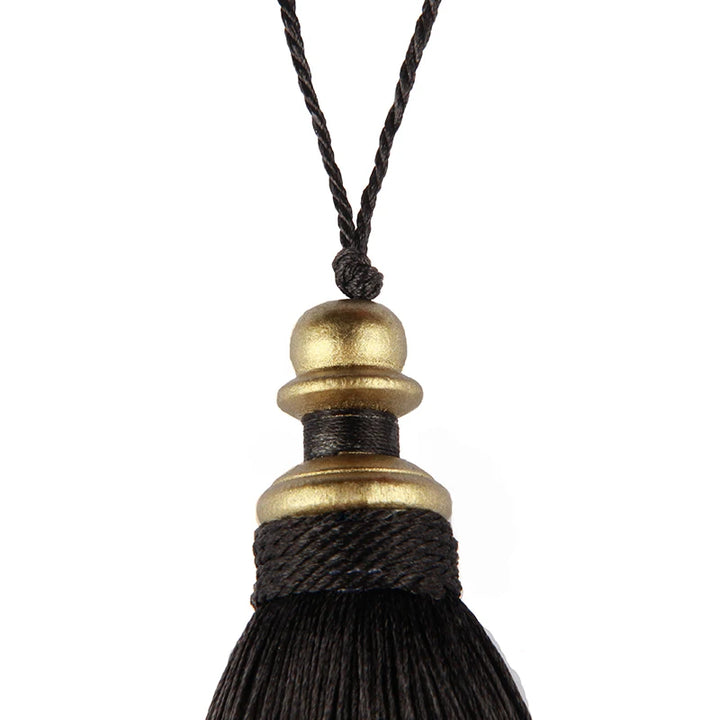 1 PC / Gold Trim Key Tassel