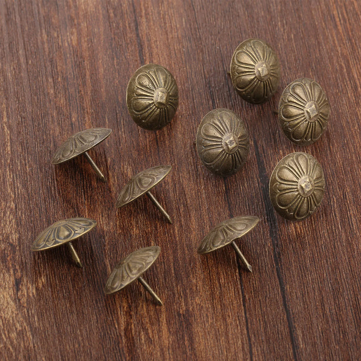 20PC Antique Flower Nail Decorative Upholstery Tacks 19*15mm