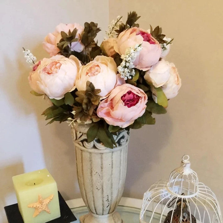 Artificial Peony Silk Flower Bundle