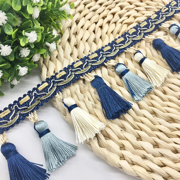 11 Yards / 10 Colors / FRANCK Beaded Ball Tassel Fringe Trim