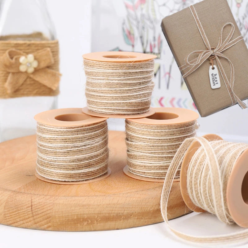 Rustic Colored Ribbon 10 Meter / Lace Rustic Wedding Decoration Ribbon – Classic Modern Fabrics