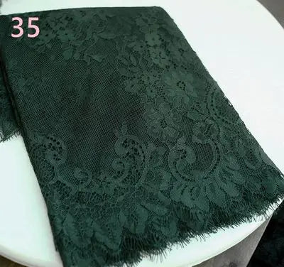 3 Yards / 44 Colors / Cavella Embroidery Eyelash Lace