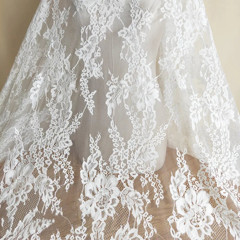 3 Yards / Brivona Embroidery Eyelash Lace