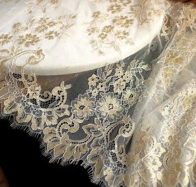 3 Yards / 44 Colors / Cavella Embroidery Eyelash Lace