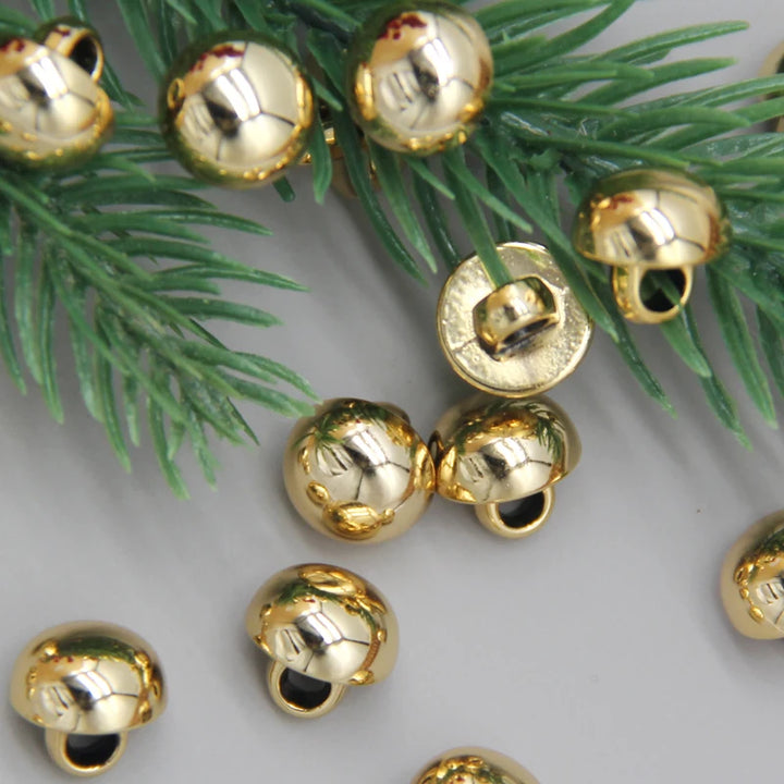 Banoi Small Golden Plastic Button - 20 PC