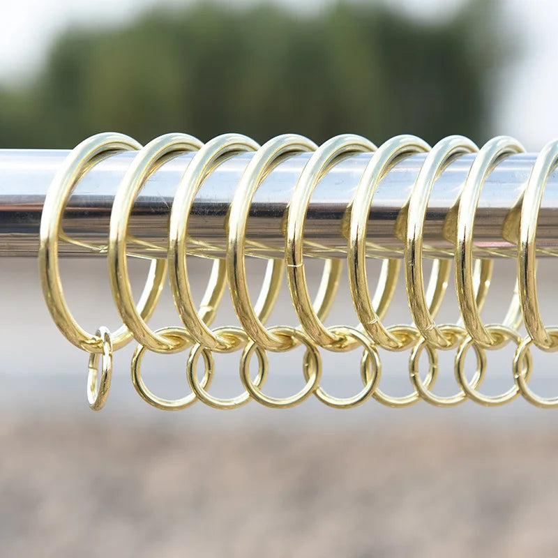 Metal Eyelet Rings 10 PC Metal Eyelet Ring | 32–37mm | Light Gold & Silver | Drapery ...
