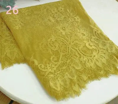 3 Yards / 44 Colors / Cavella Embroidery Eyelash Lace