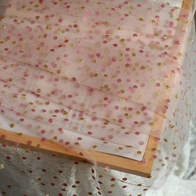 Vire Embroidered Tulle Lace Fabric