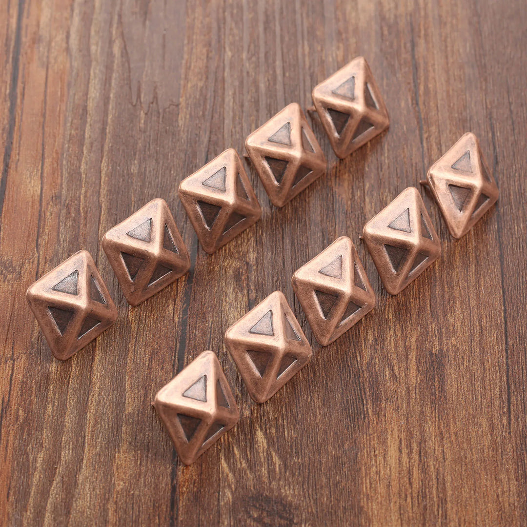 10PC 19mm Red Bronze Antique Upholstery Nails