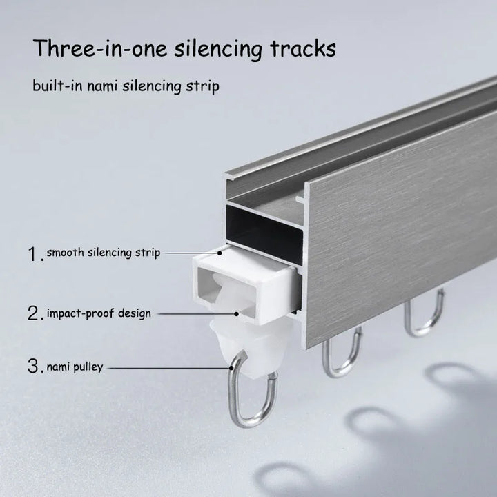 Modern Aluminium Double Curtain Track