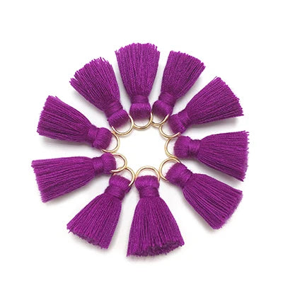 10 pc Savelle Mini Cotton Key Tassels
